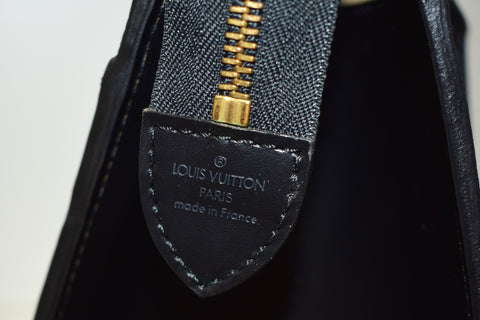 Sac à main Louis Vuitton Riviera en cuir épi noir