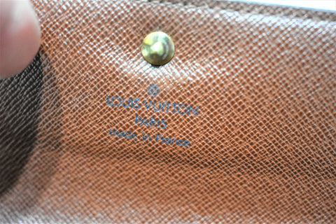 Porte-cartes alexandra en toile Louis Vuitton Brown in Cloth